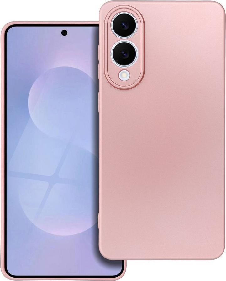 Kryt na mobilný telefón METALLIC vhodný pre SAMSUNG S25 Edge ružový