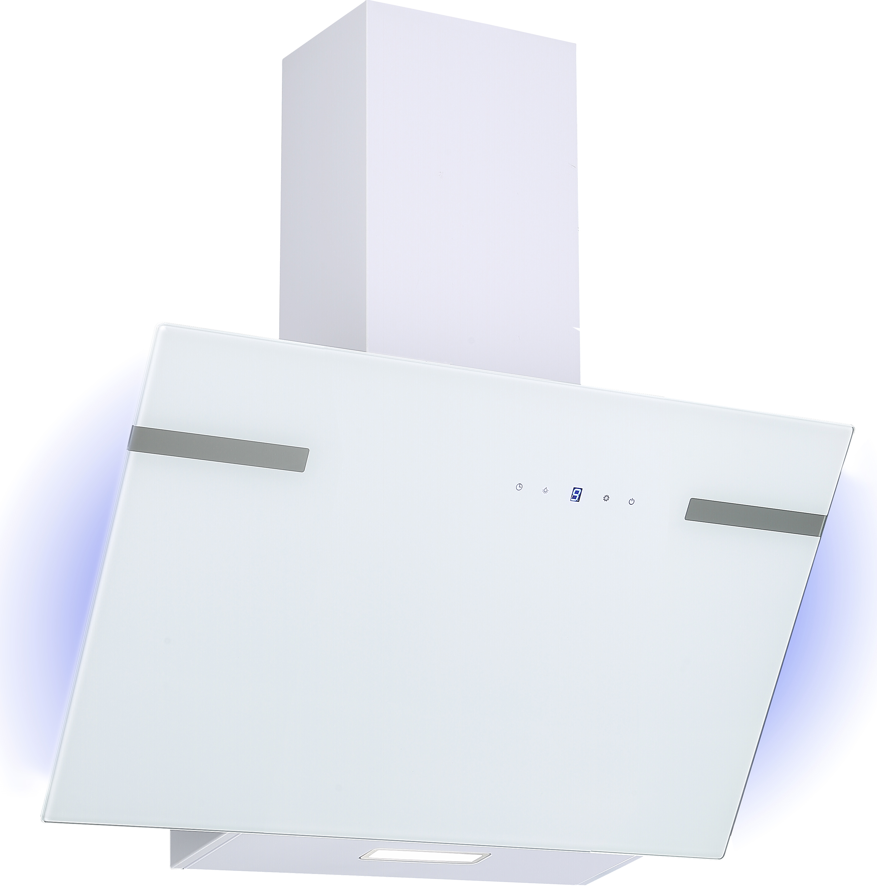 Dunstabzugshaube Schräghaube Kopffrei 60 cm Weiß Wandhaube Respekta CH 69060 WA+