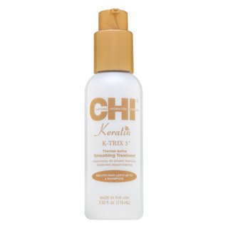 CHI Keratin K-Trix 5 Thermal Active Smoothing Treatment uhladzujúce stylingové mlieko na hrubé a nepoddajné vlasy 115 ml
