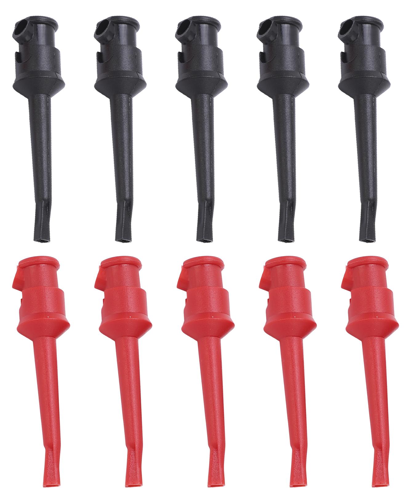 Gistuch 5 Sätze Testhaken Schweißtyp Multimeter Mini-Grabber-Clips für Schaltkreistests J.30007