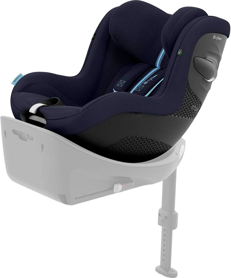 CYBEX Gold Kinder-Autositz Sirona G i-Size Plus, Ohne Base, Ab ca. 3 Monaten bis 4 Jahre, Max. 19 kg, 61 - 105 cm (Ab Geburt / 40 cm mit Neugeboreneneinlage), Ocean Blue 524001431