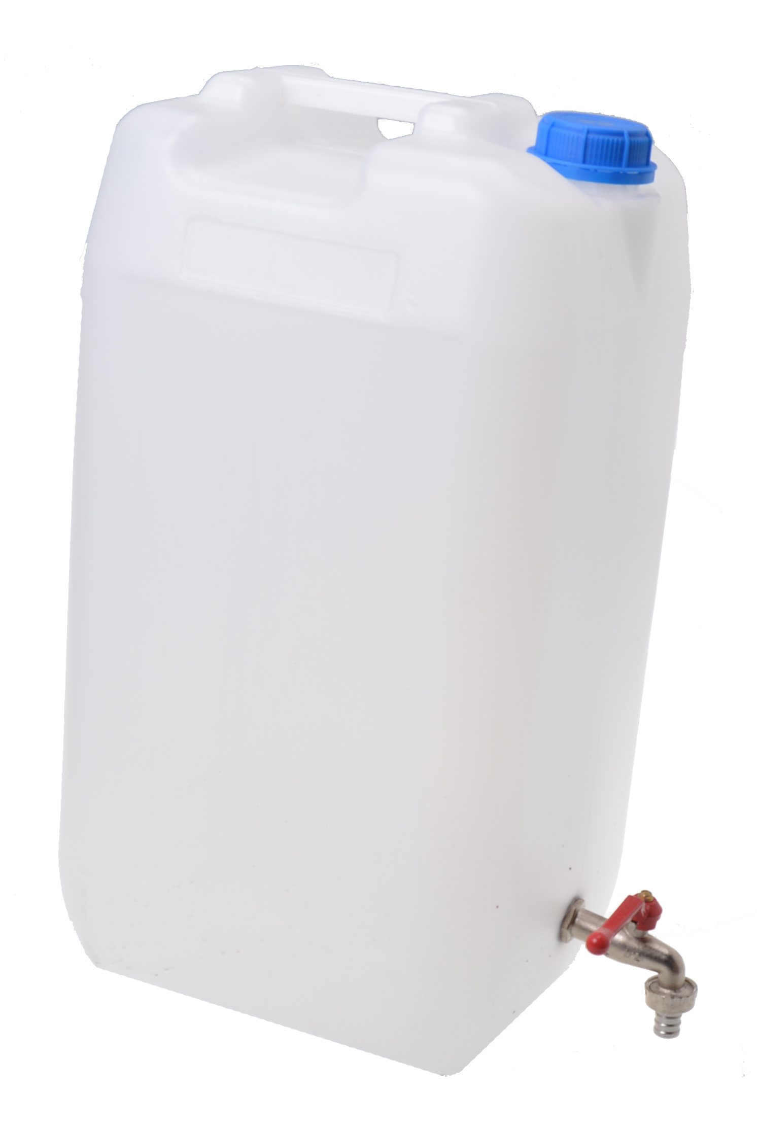 plasteo® 60L Getränke- Wasserkanister Blau mit Schraubdeckel + Hahn (DIN  71), Lebensmittelecht, BPA Frei, Tragbar mit 3 Griffen, Indoor und  Outdoor