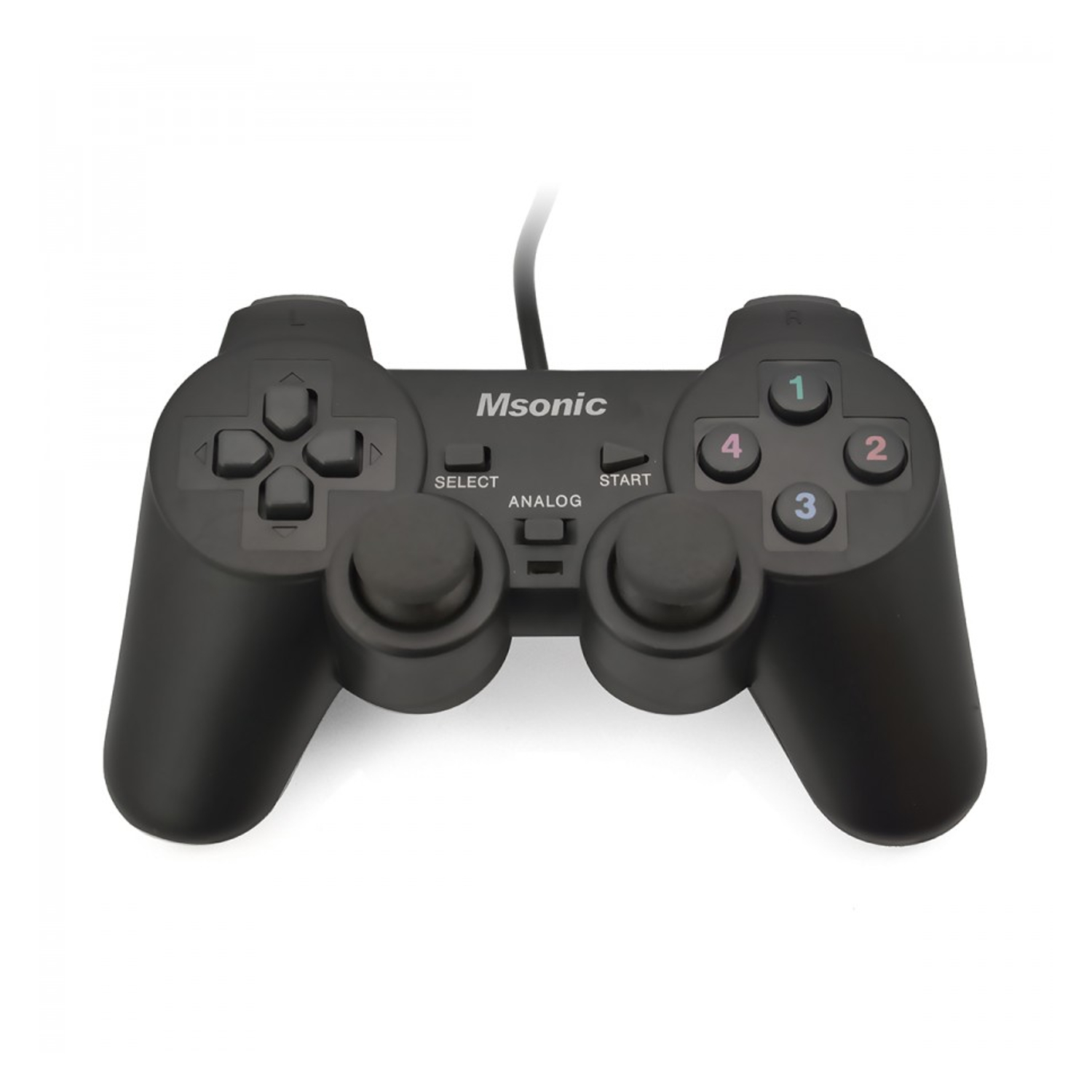 Gamepad mit Vibration-Funktion Msonic MN3329BK - für Computer PC's und Playstation