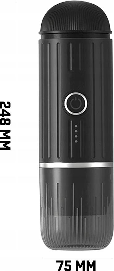 Bezdrôtový Prenosný Kávovar 100 W, Kapsule A Mletá Káva