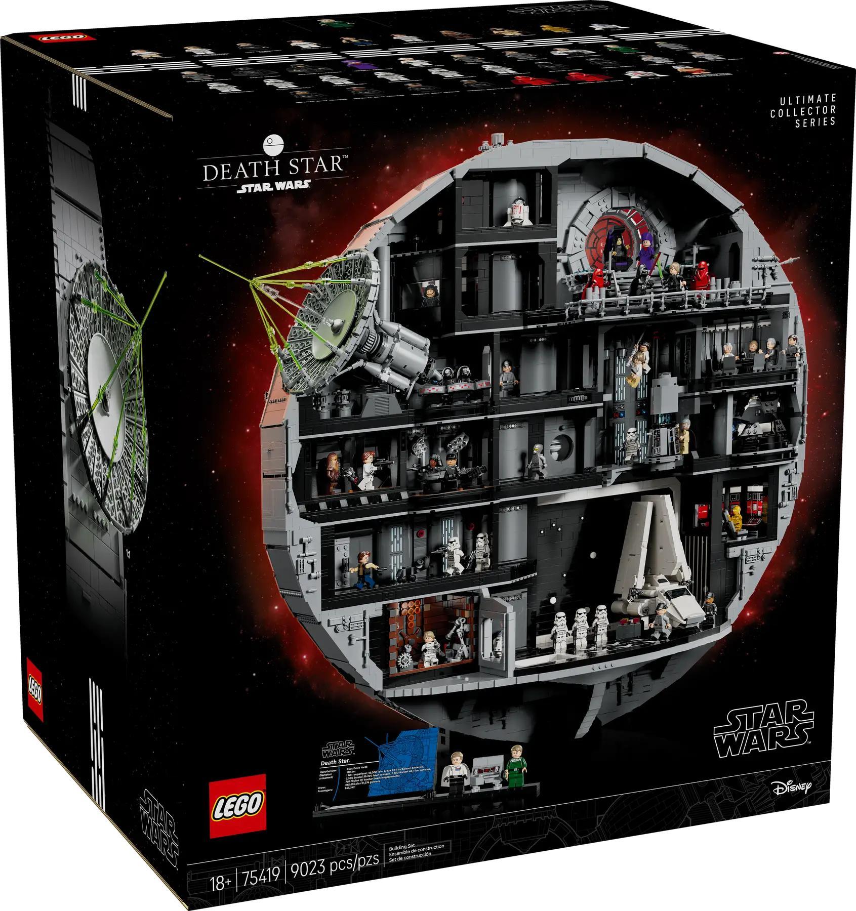 LEGO Star Wars Hviezda smrti, 18 rok / roky, Plast, 9023 kusov, 14,4 kg