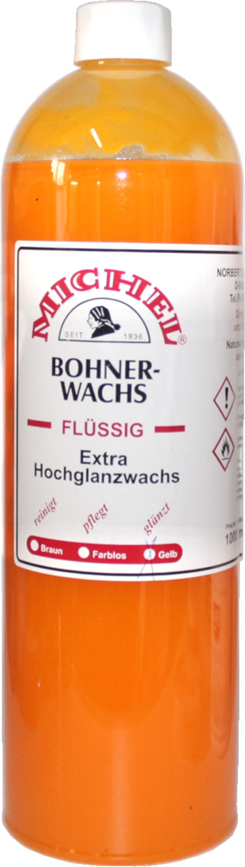 Eschrich - Michel Inhaber Eschrich Tamas Bohnerwachs gelb 1,0L für Hochglanz Pflege von Holz, Böden, Treppen und Stein NEW-5495