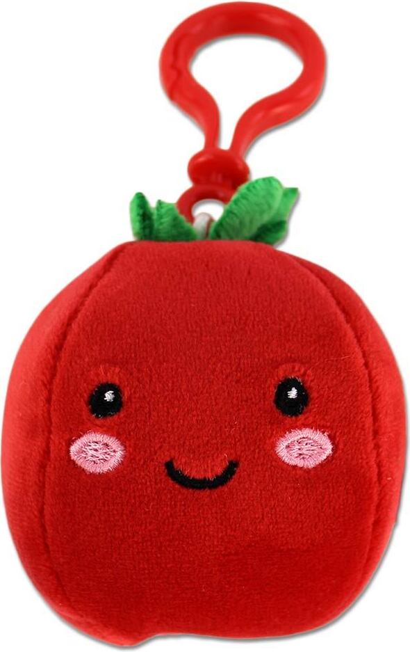 BEMIRO Tomate Plüsch Anhänger mit Bagclip - ca. 12 cm