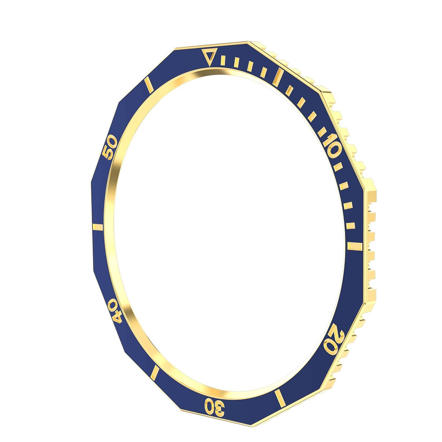 Pre Samsung Galaxy Watch 6 Classic 47mm krúžok s rámčekom Blue / Gold