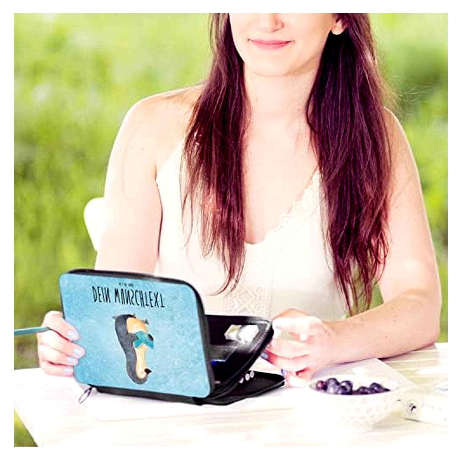 Markenlos PersonalisierteS Federmäppchen Pinguin Buch - Personalisierte Geschenke, Federmappe personalisiert, Nichtstun, Ferien, Urlaub, Mäppchen, Stifte Etui