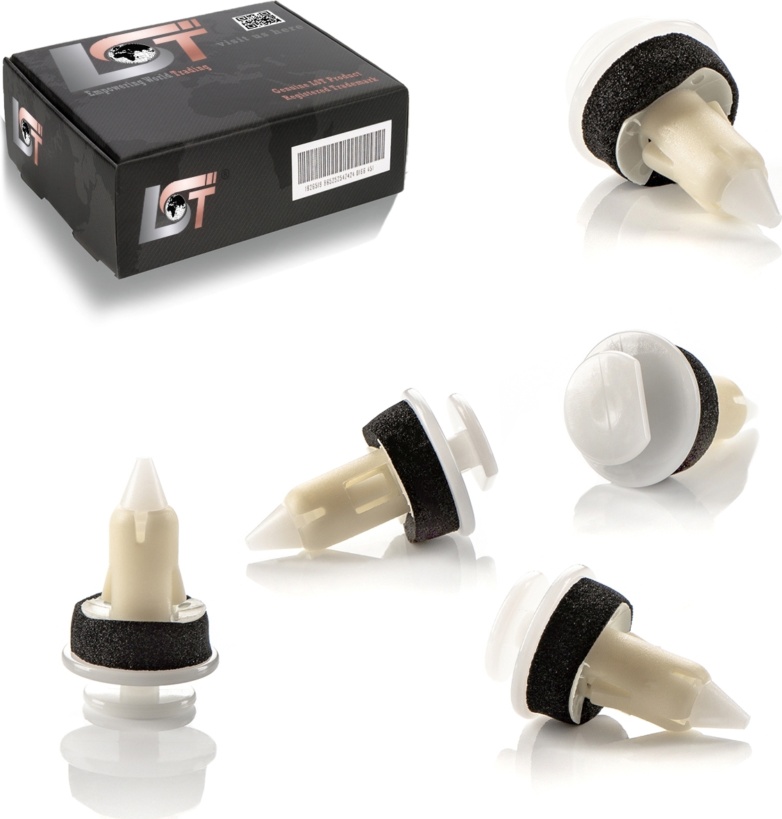 LST 5x Heckklappen Hecktürverkleidung Befestigung Clips für Dodge Dakato Durango CL-01023-001 x5