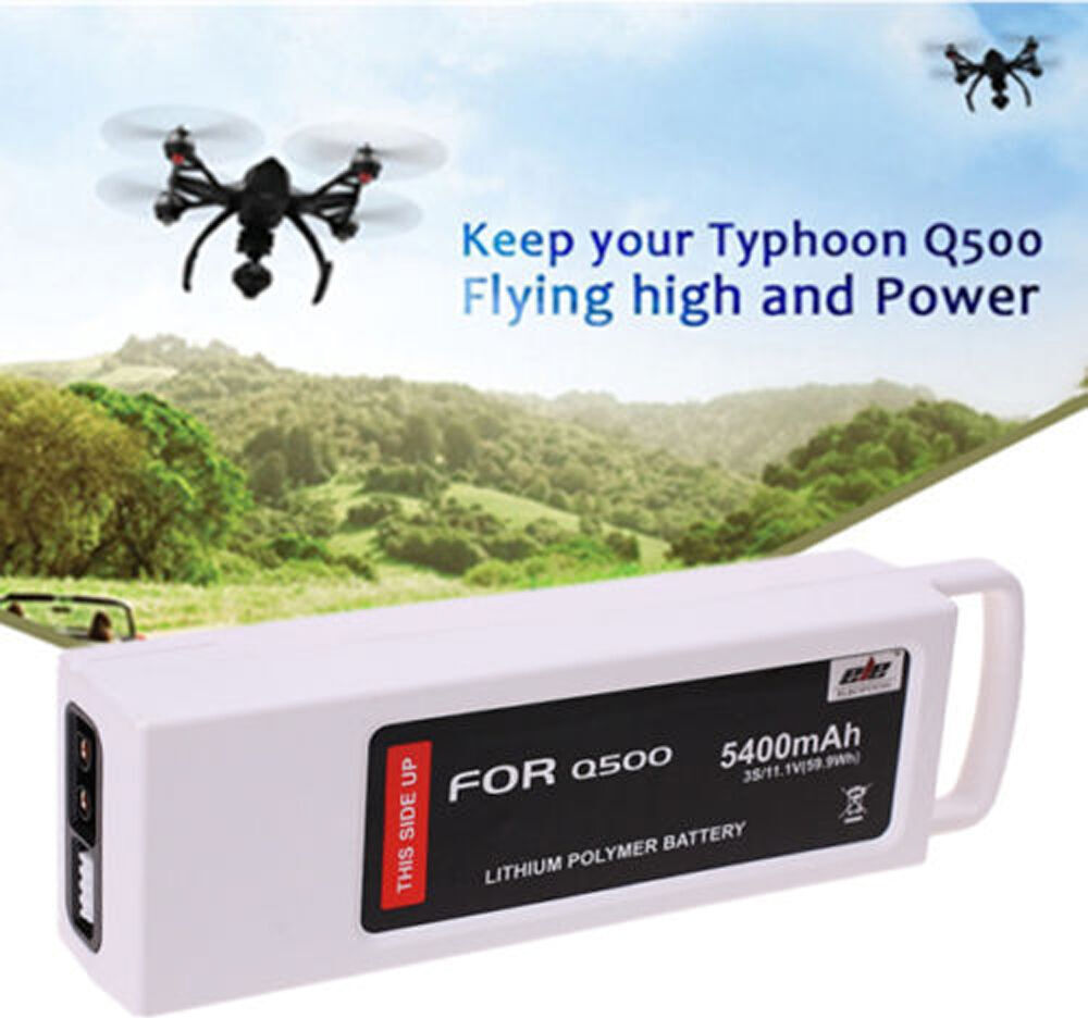 Topchances 11.1V 5400 mAh 3S / 3Cell 5C Lipo-Batterie Akku für RC-Drohne der Yuneec Q500 Q500 + 4K, Typhoon RC Quadcopter