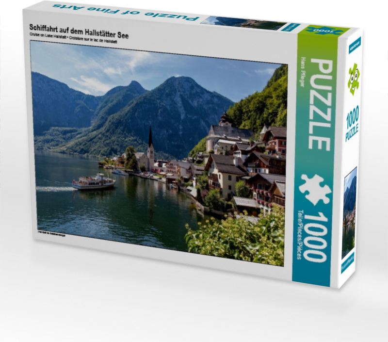 Calvendo Schiffahrt auf dem Hallstätter See 1000 Teile Puzzle quer 640x480mm, Pfleger Hans; 7412104