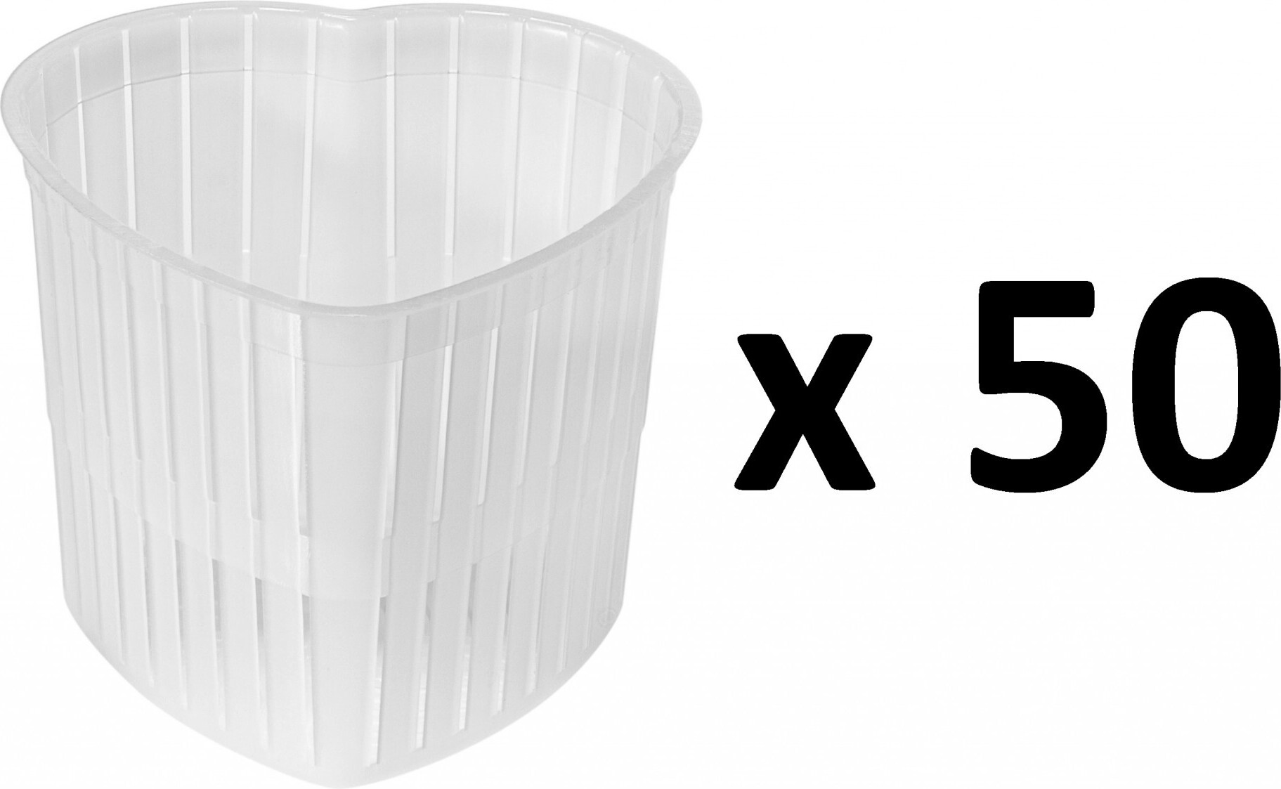 Alcofermbrew 50 x Käseform - Herzform, Käse Form, Kaseform, Kase Form, Käse Formen, Käseformen