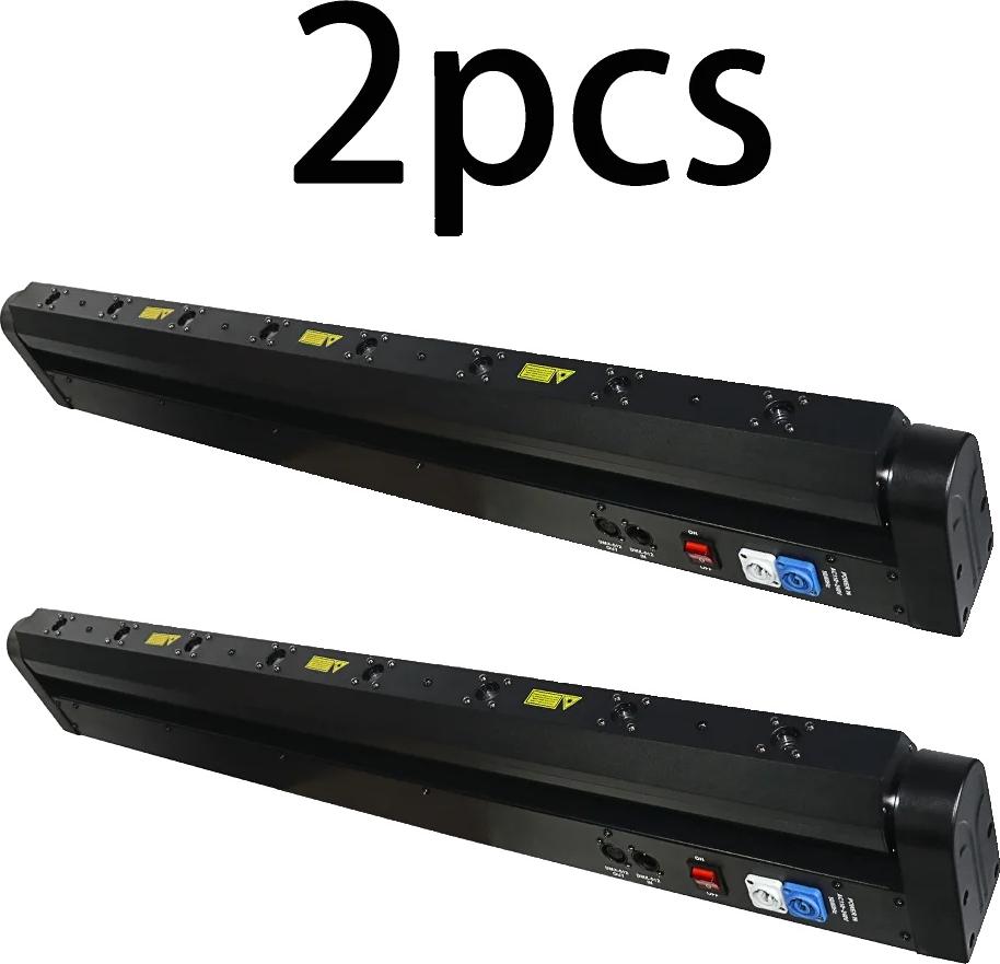 Svetelný laserový projektor, 8 očí, ovládanie DMX512, vnútorné použitie, 2ks, zástrčka EÚ