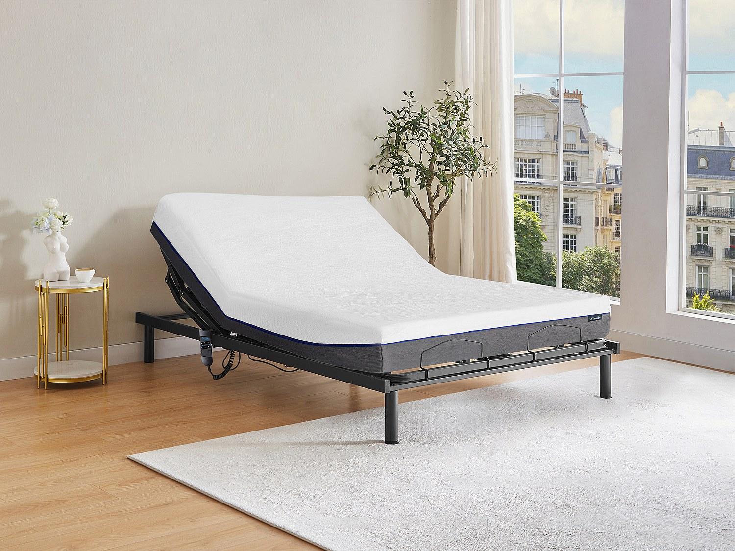 Vente-unique Entspannungsset mit Formgedächtnis JIMBARAN II von YSMÉE - OKIN motor - 140 x 200 cm