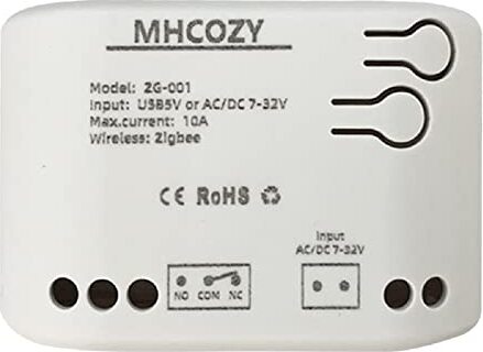 1-kanálový 12V Zigbee inteligentný reléový spínač, nastaviteľný samoblokujúci momentálny pracovný režim, funguje na SmartThings, Alexa Google Home (vyžaduje sa Zigbee Hub)