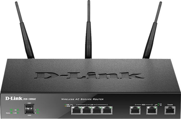 D-Link DSR-1000AC - Bezdrôtový smerovač - 4-portový prepínač