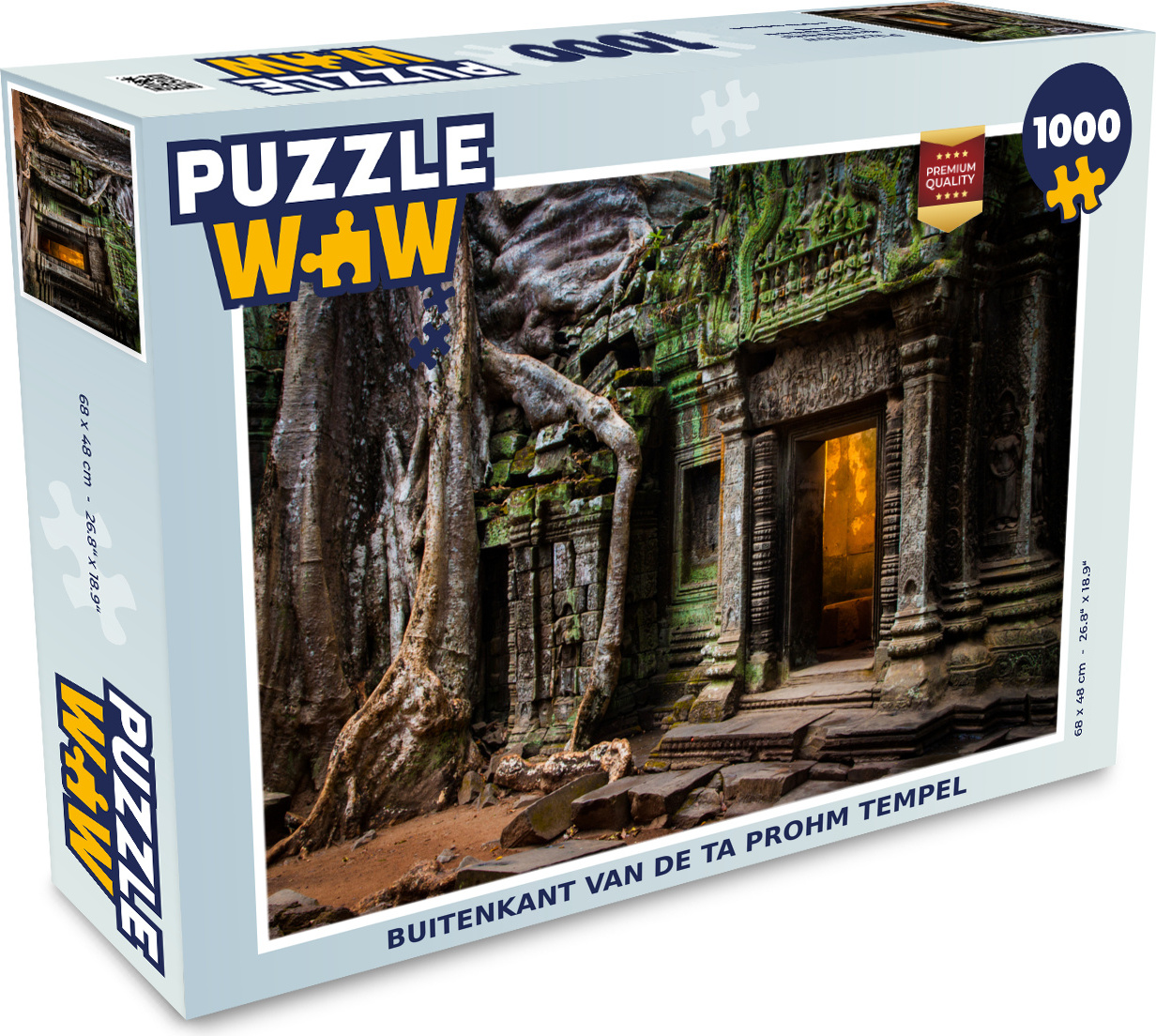 MuchoWow® Puzzle 1000 Teile Außenansicht des Tempels Ta Prohm - Erwachsene - Rätsel 136|51549977