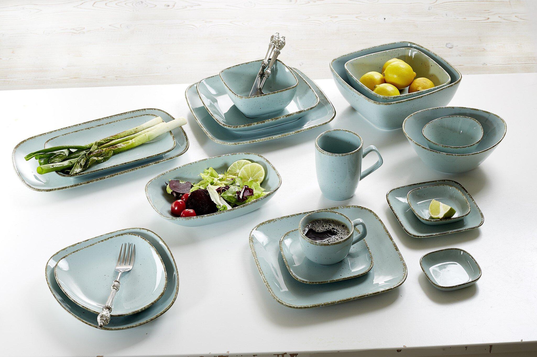 Kaffee- und Tafelservice 30 tlg. Casa blau