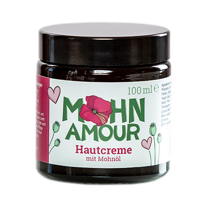 MOHN-AMOUR Mohnöl-Hautcreme Hände & Füße 100 ml – pflegend, zieht schnell ein – Mohn Amour