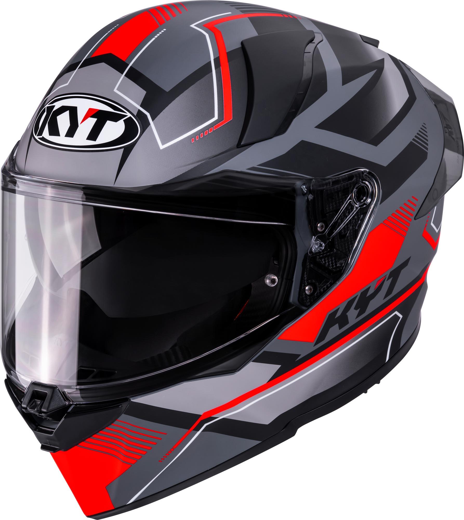 KYT R2R Parsec Helm, grau matt/rot, S (55/56) Y6R20023.3