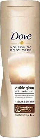 Dove Visible Glow Selbstbräuner Lotion 250ml - Mittel bis Dunkel 9230MBX