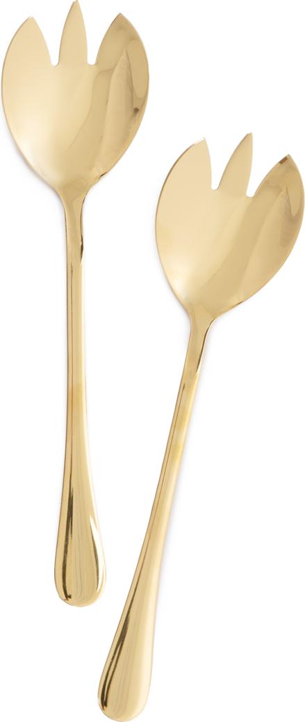 HOMLA Set STILO goldene Salatlöffel 2 tlg.