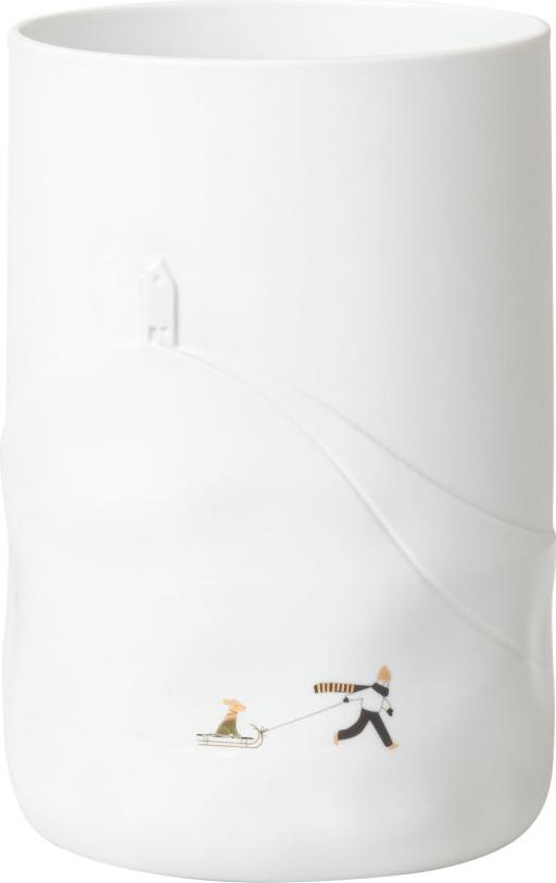 Räder Schneetag Vase Hundeschlitten D.14,5cm, H.21,8cm 92546