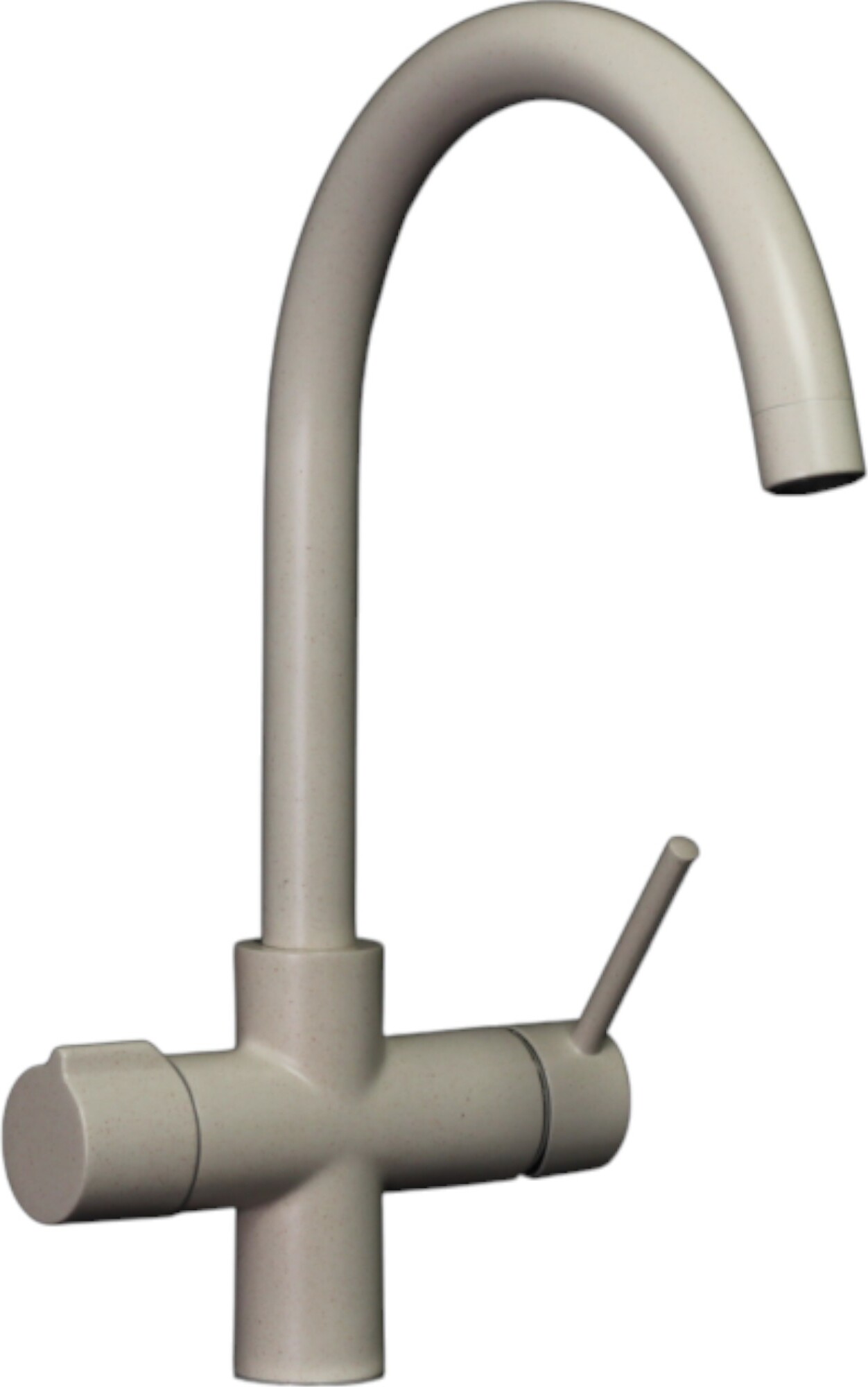 Wasserhahn Küche BieTal® BT-504 5-Wege C-Auslauf Küchenarmatur Beige Granit 310855-004