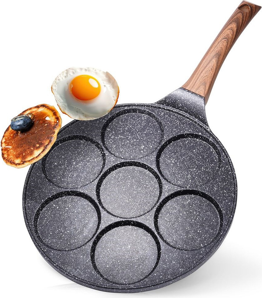 Vilde | Eierpfanne - Granitbeschichtung - Schwarz - 26 Cm - Antihaft - Energieeinsparend