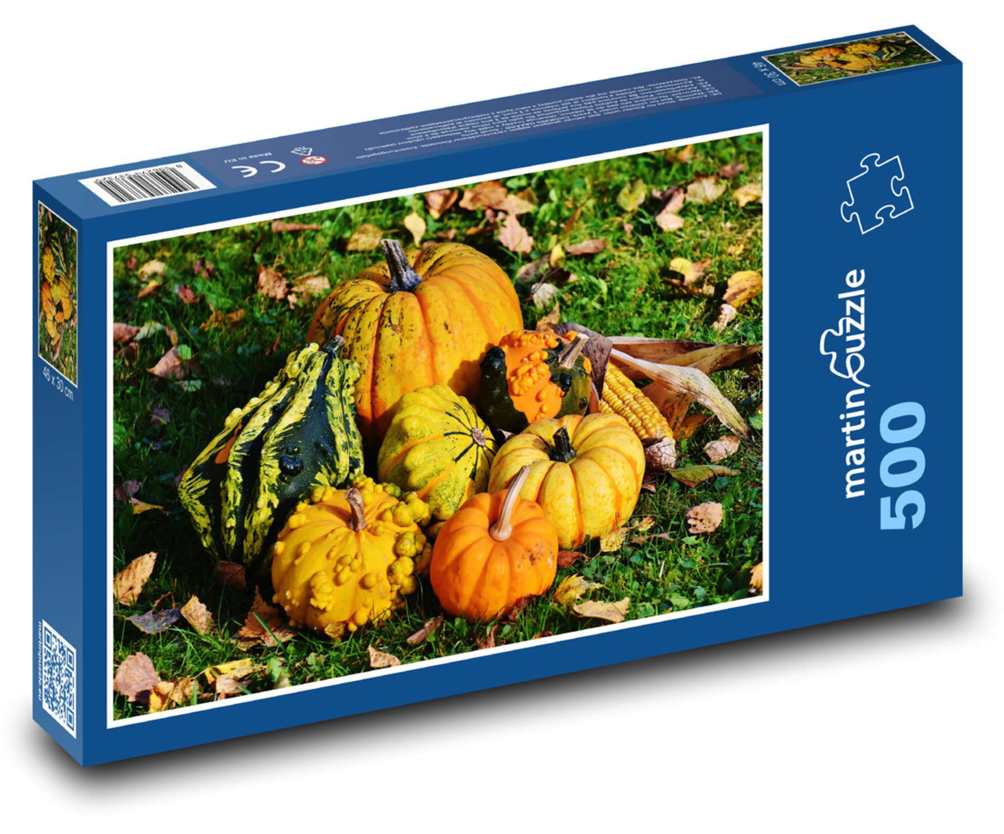 MCprint Puzzle 500 Herbstliche Kürbisernte - martinpuzzle