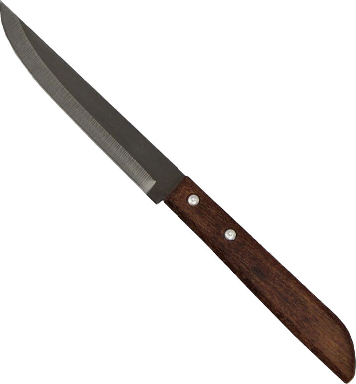 6er-Pack [ 6x #501 ] KIWI Thailand Allzweckmesser mit Holzgriff 23cm / Messer 2455-A6