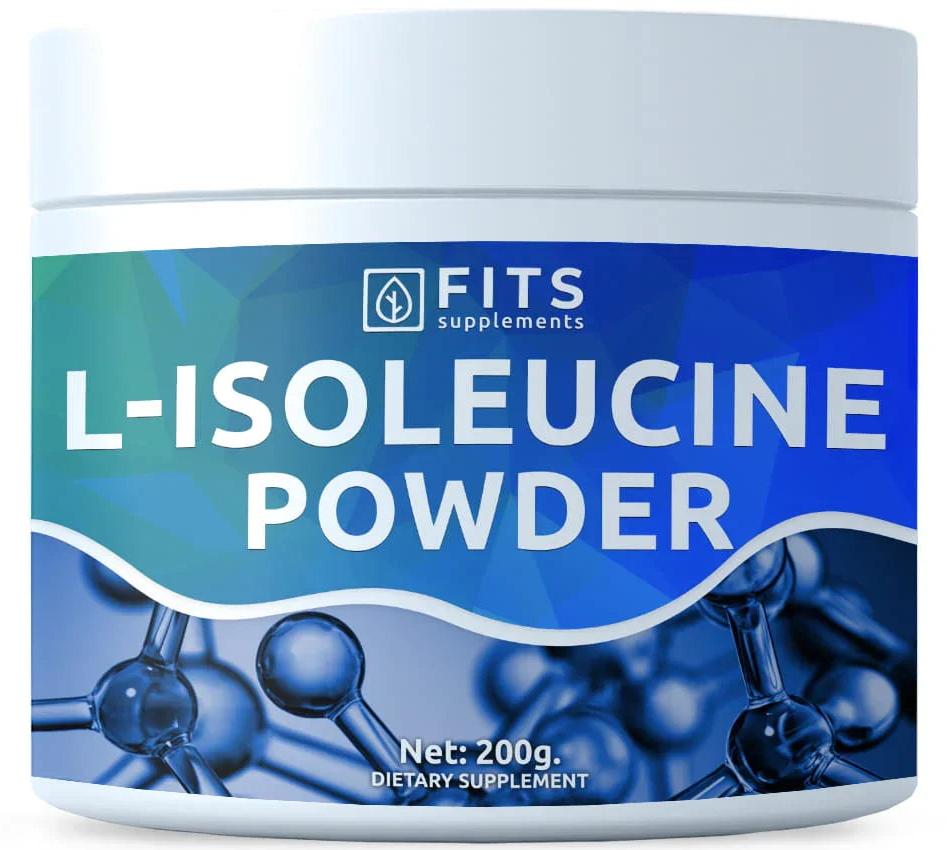 FITS Nahrungsergänzungsmittel L-Isoleucin-Pulver 200 g F0231