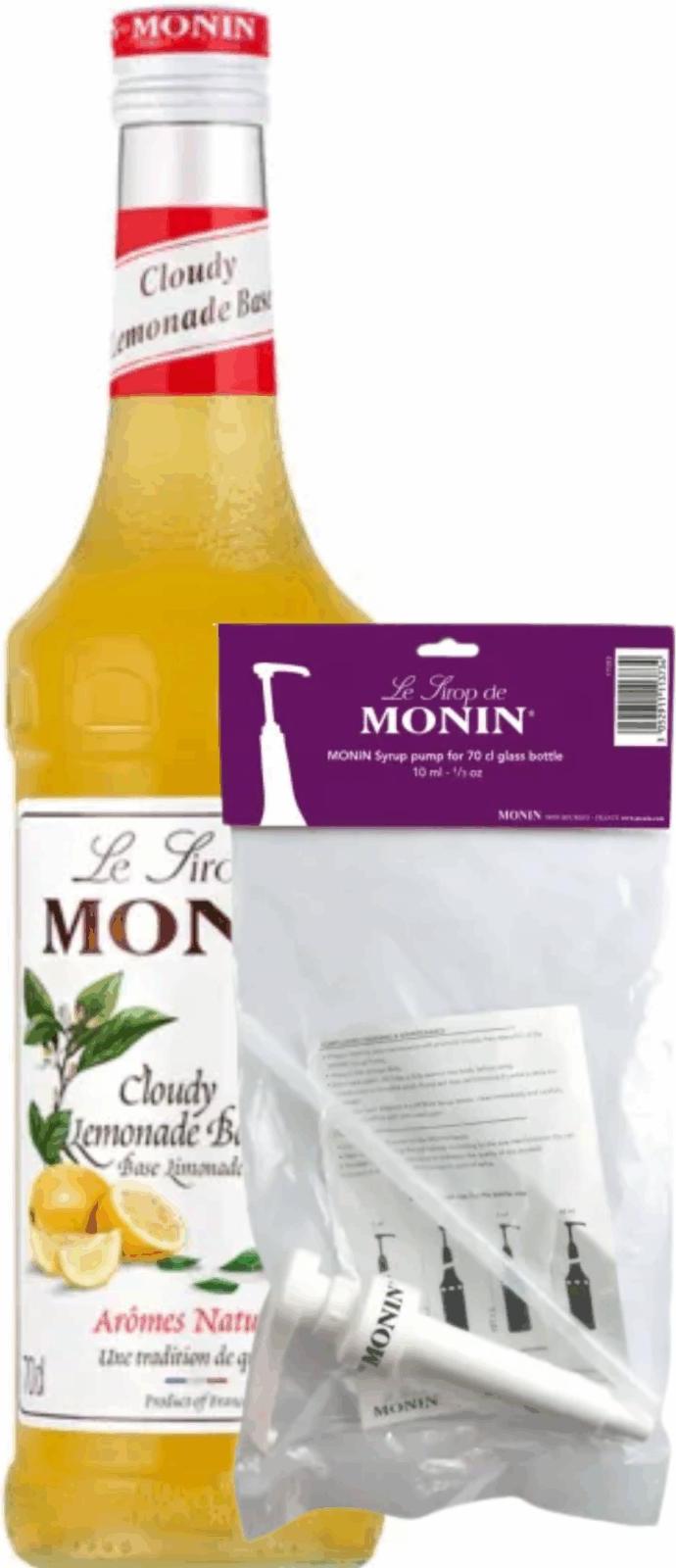 Monin-Sirup-Limonadenbasis (70 cl) + Siruppumpe (10 ml)