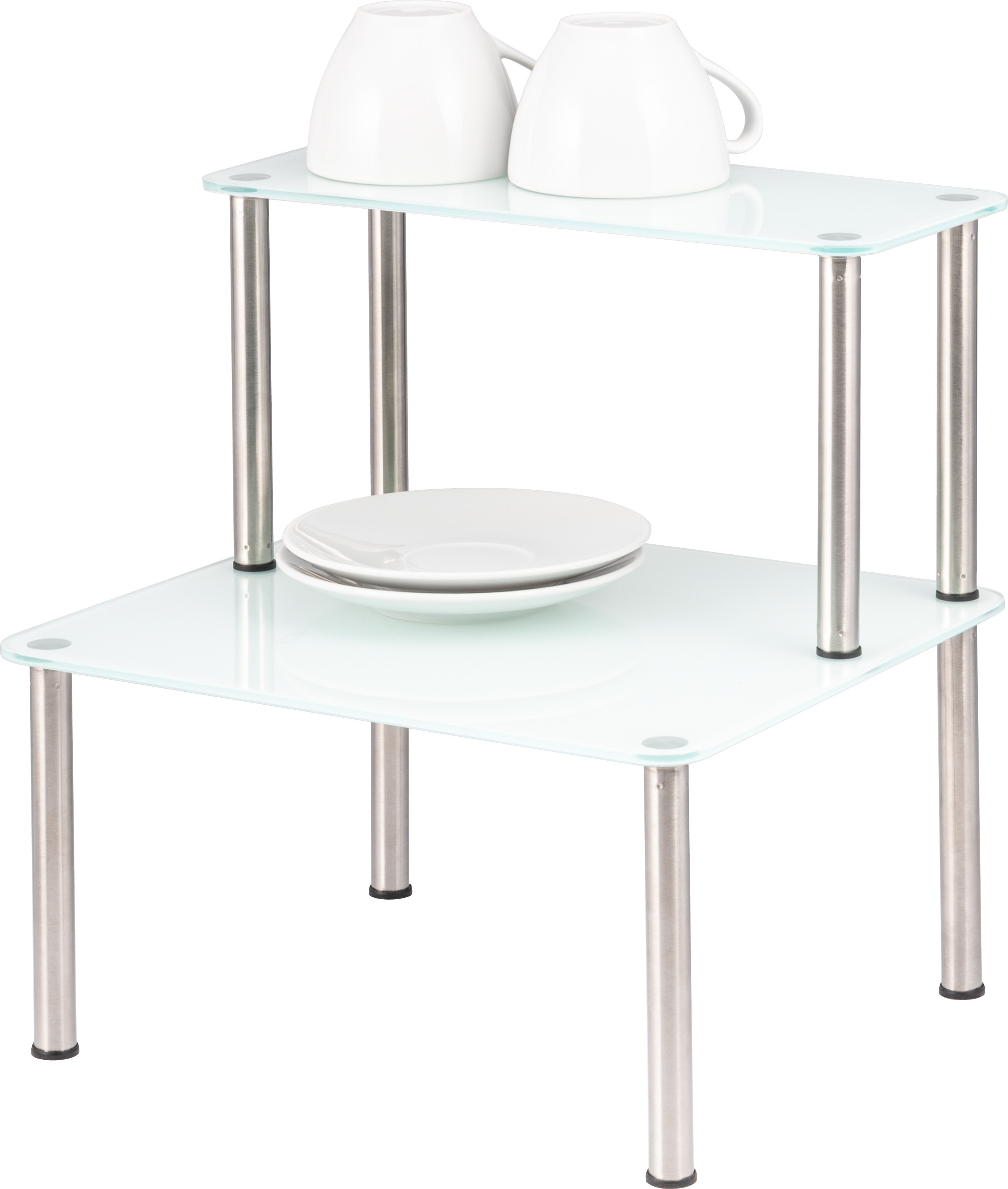 Bremermann Mensola Da Cucina Con Porta-Rotolo E Porta-Utensili – Acciaio Inox 56 Cm - 2