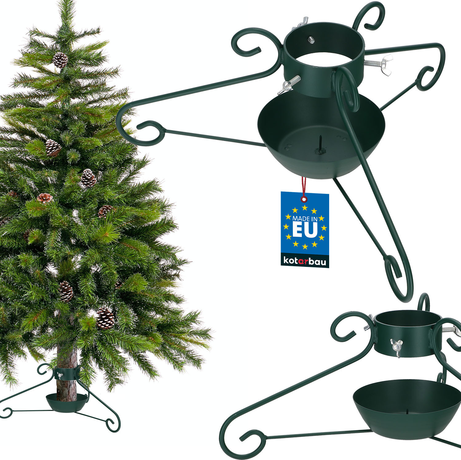 Supporto per albero di Natale Grigio 55,5x55,5x15 cm | Leroy Merlin