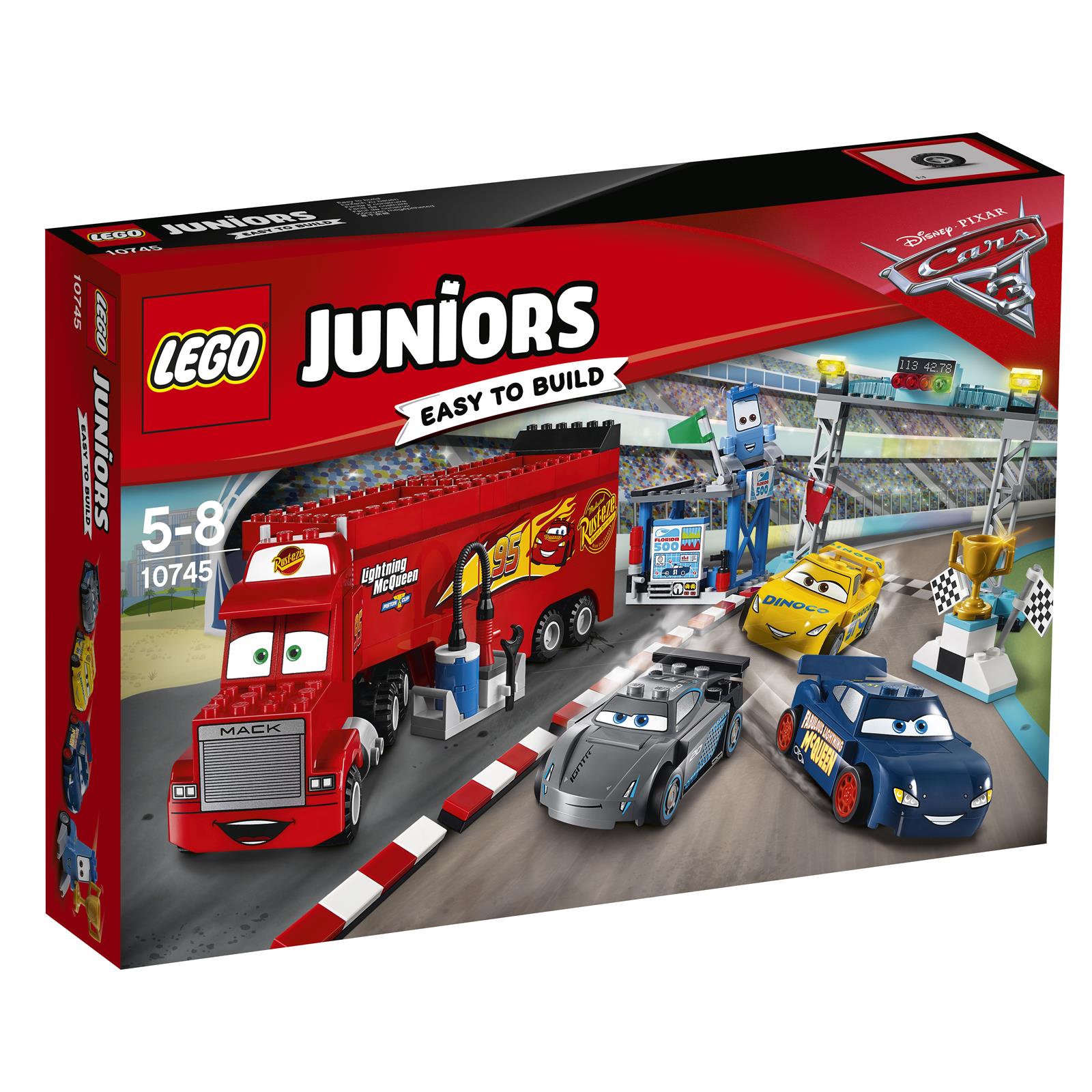 Lego Juniors 10745 Finále Florida 500 Šliapni na plyn a súťaž