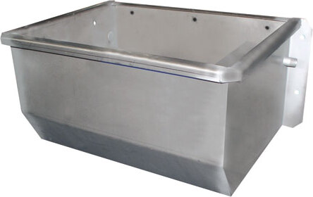 Sonstige Edelstahl Trogtränke 50cm, Ablauf 2", mit Schwimmerventil 221030