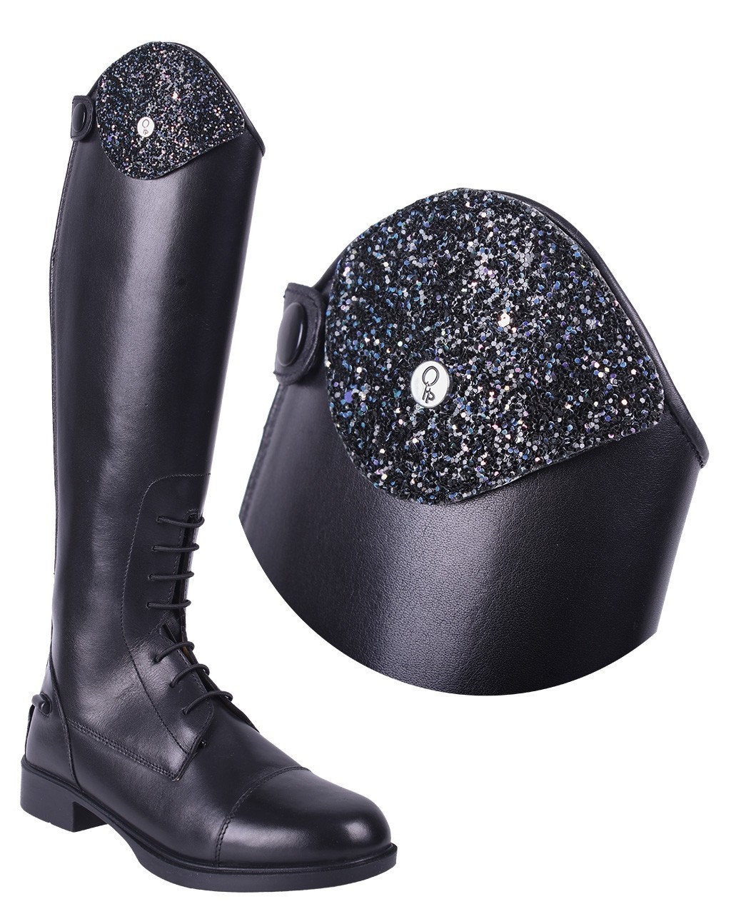 QHP Austauschteil Patch Romy Glitzer 35-37 navy 7217-NA