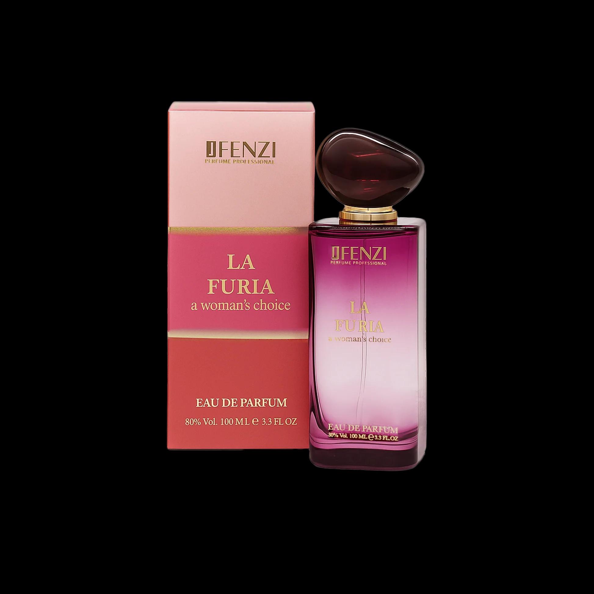 JFenzi La Furia Women Eau de Parfum 100 ml - orientálno-kvetinová dámska vôňa s vanilkou, pačuli a exotickou pitahayou