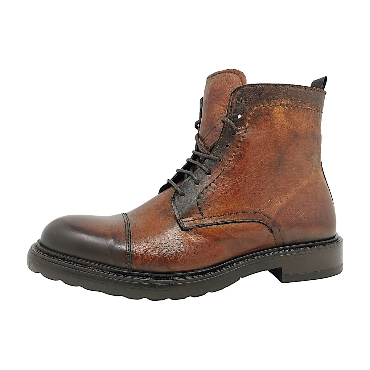 Exton Herren Stiefel in Braun, Größe 41 9824