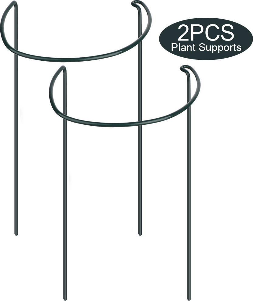 Cocosity Pflanze Unterstützung Pfähle,Pflanze Unterstützung,Pflanze Unterstützung Ring,Halb Runde Pflanze Unterstützung Ring,Unterstützung Pfähle für Indoor-Pflanzen