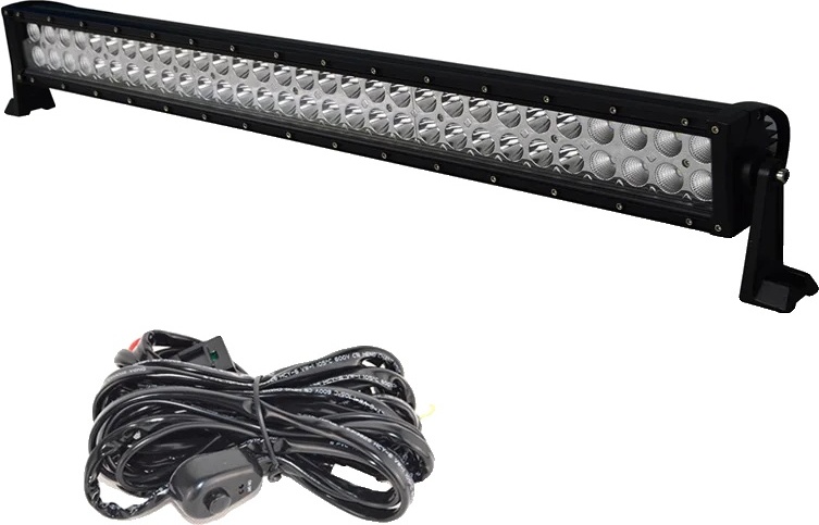 32" LED svetelný pás, jas 180 W, dvojradový dizajn, odolný voči poveternostným vplyvom