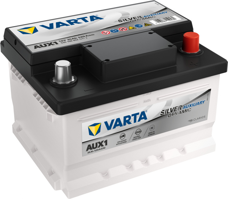 Autobatterie Varta Silver Dynamic 35Ah, 12V, 520A, AUX1 (Zusatzbatterie) 535106052G412
