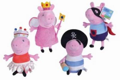 Mattel Peppa Pig Plüsch Kostümfreunde, 4-sort. 109261001