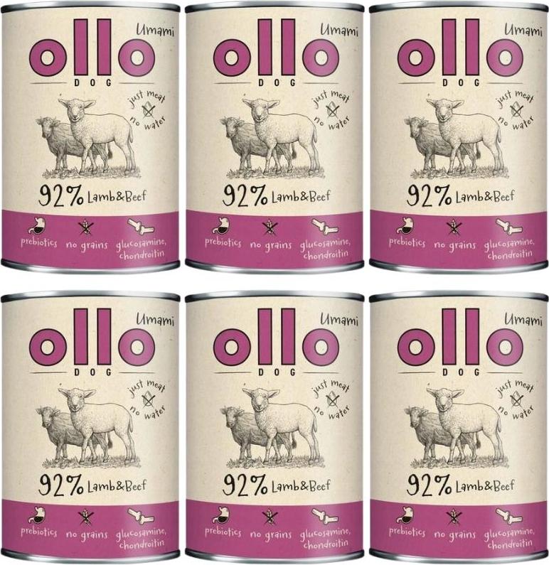 OLLO Umami Lamb and beef - Nassfutter für Hunde - 850g