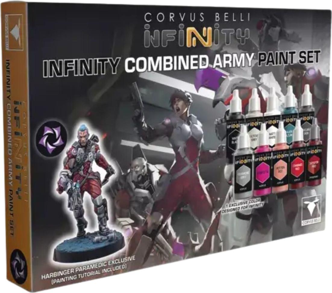 Corvus Belli Infinity Combined Army Paint Set Harbinger Paramedic Exclusive INF281638-1189
