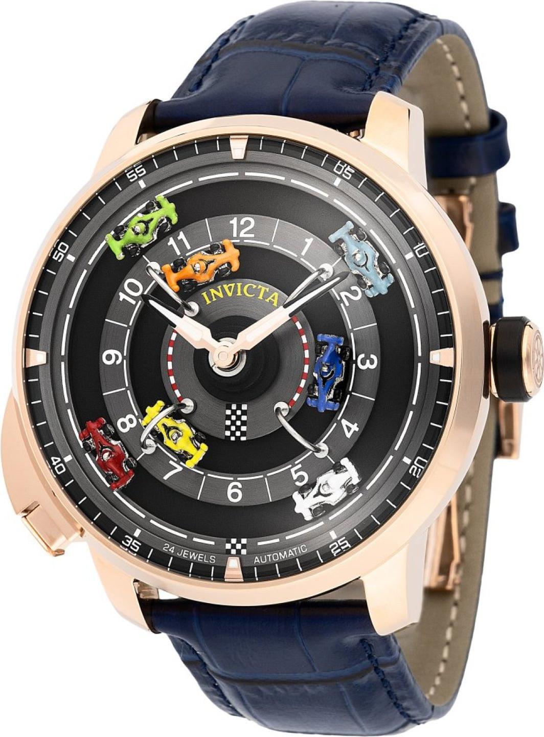 Invicta Racing - Limitovaná Edícia 69135 Pánske Hodinky - Automatický Pohyb - Nerezová Oceľ s Čiernym Ciferníkom - 46 mm