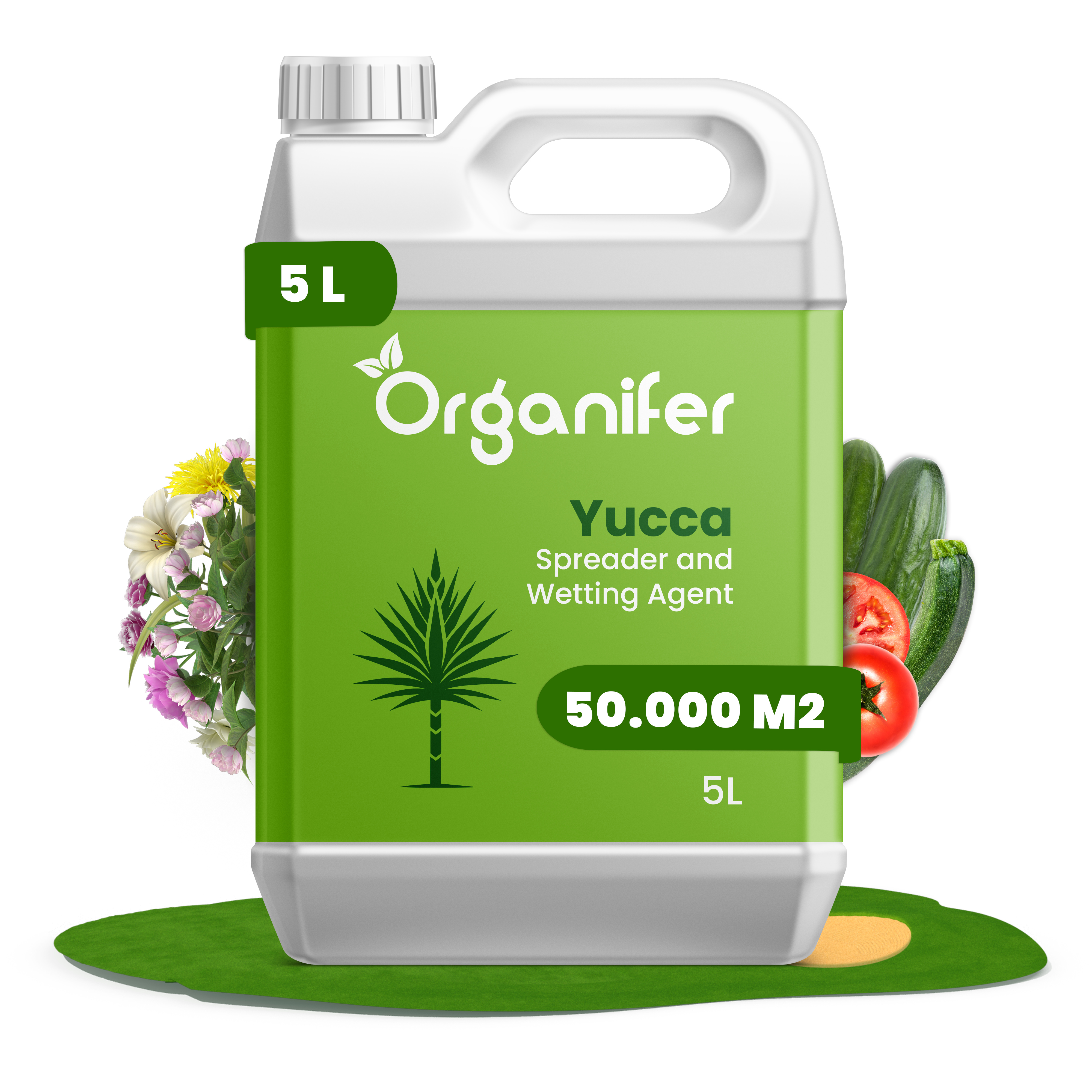 Yucca – Benetzungsagent – 5 L für 50000 m2 - Organifer 157838