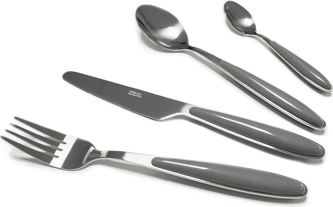 Besteck Pradel essentiel Colorfull Grau Metall 20 Stücke